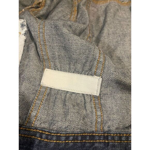 Carhartt girls button down jean jacket sz 6 Heart Metal buttons - Picture 7 of 10